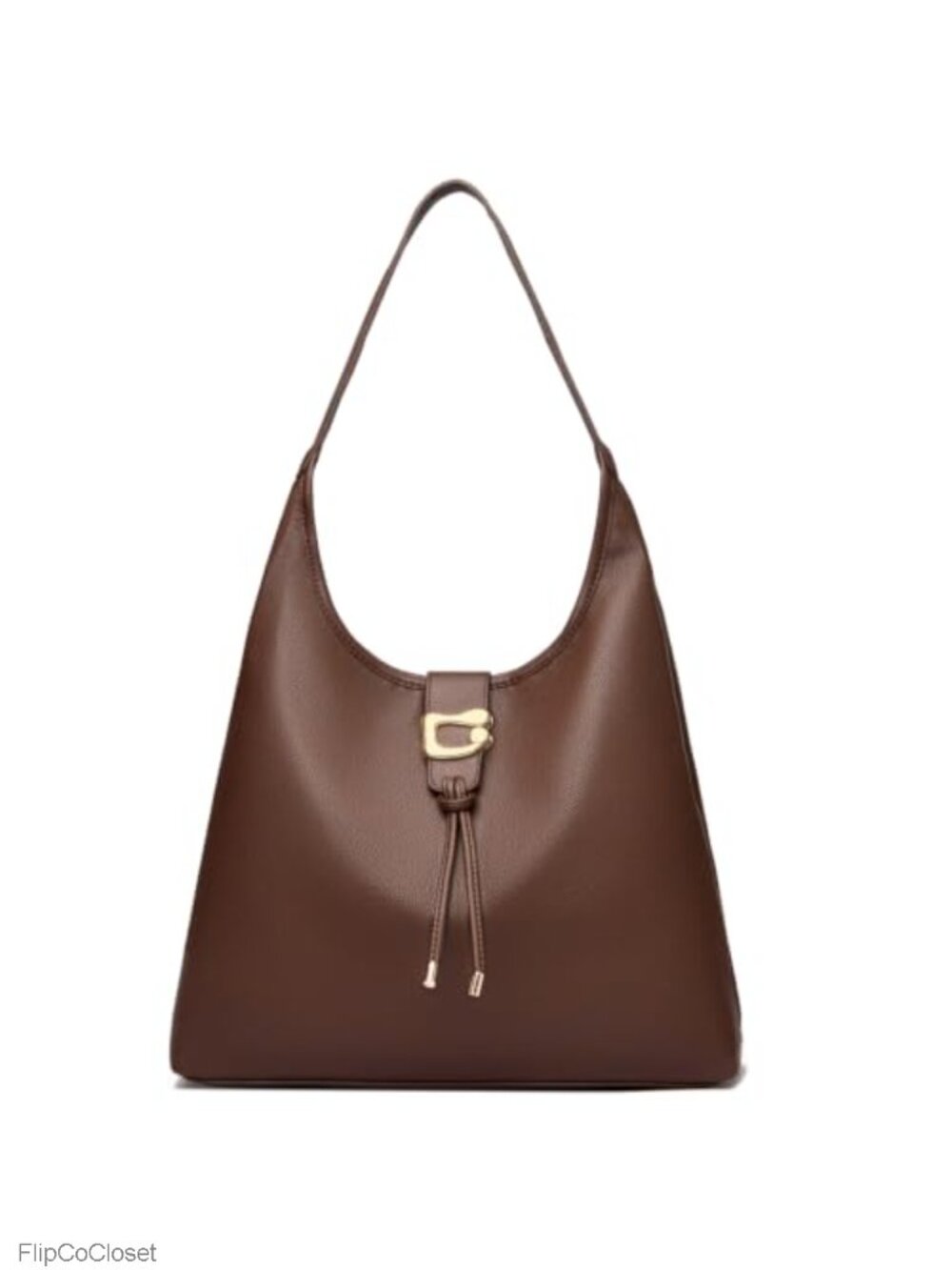 Vegan Leather Hobo Bag Soft Slouchy Shoulder Purse Large Work Travel Tote